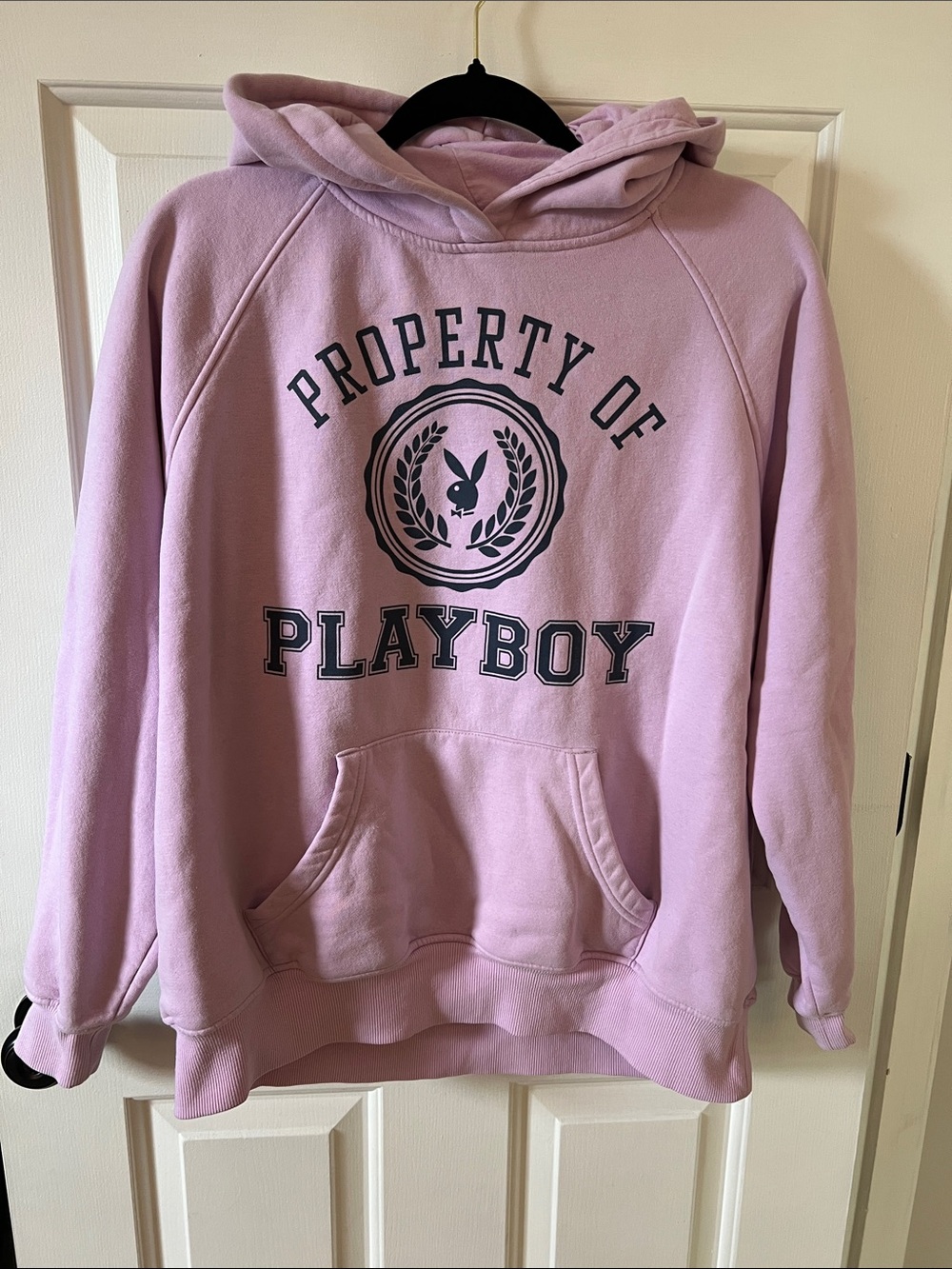 PLAYBOY Pink Logo Pullover Hoodie